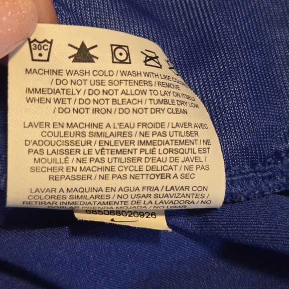 Nike Mens Royal Blue Athletic Training Full Zip Lightweight Track Jacket Medium - Picture 6 of 9